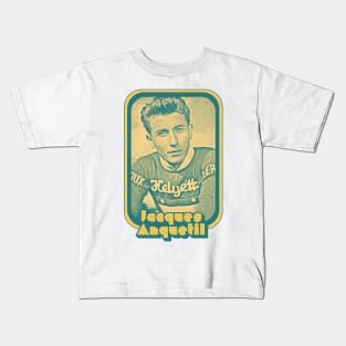 Jacques Anquetil // Retro Style Cycling Fan Art Kids T-Shirt